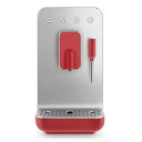 【中古】Smeg(スメグ) 全自動コーヒーマシン スチーム付き ブラック BCC02RDMUS 全粒豆グラインダー Titan Renewウォータータンク(2)