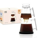 【中古】【未使用】Pure OverBrew Kit XL - ガラス注ぎ口コーヒーメーカー - 非毒性 - カラフェ付き6点セット - ドリッパー ペーパーレ...