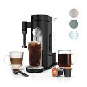 【中古】Ninja Pod & Grounds Specialty シングルサーブコーヒーメーカー K-Cup Pod 対応 コーヒーグラウンド コンパクトデザイン ビルトインミルク泡立