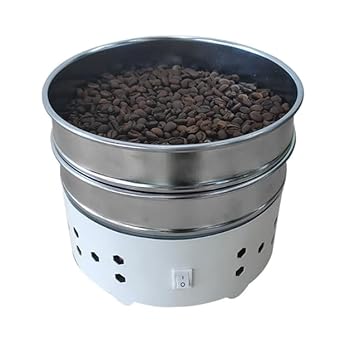 【中古】【未使用】大容量 コーヒークーラー コーヒー豆クーラー コーヒー焙煎冷却機 コーヒー焙煎冷却 コーヒー豆冷却機ステンレス 二重のザルに付き業務用 家庭用