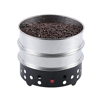 【中古】【未使用】大容量 コーヒークーラー コーヒー豆クーラー コーヒー焙煎冷却機 コーヒー焙煎冷却 コーヒー豆冷却機ステンレス 二重のザルに付き業務用 家庭用