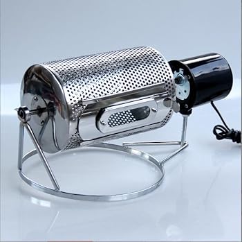 【中古】電気コーヒーロースター、自動コーヒー焙煎機、コーヒー、生豆、ピーナッツを焼くためのステンレス鋼ドラムコーヒー豆ロースターマシン (110V)