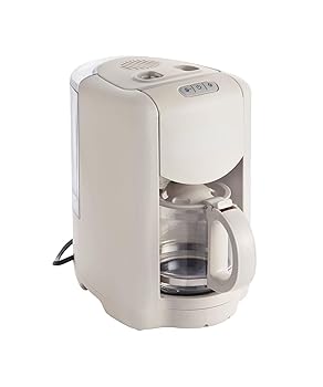 【中古】コンパクト ミル付き コーヒーメーカー 全自動 一人用 二人用 2杯 から 5杯 グレージュ BOE104-GRG