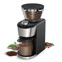 【中古】【未使用】SKRSKR 35挽き設定付き 200W 2-12 cups 帯電防止バリコーヒーグラインダー 調節可能なバリミル 電動コーヒー豆グラインダー エスプレッソ/ドリッ(2)