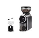 【中古】コーヒーミル電動コーヒーグラインダー 調節可能な自動コーングラインダー コーヒー豆グラインダー 25挽き設定 2-12カップ容量 フレンチプレス