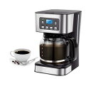 【中古】【未使用】Sarinyコーヒーメーカー 半自動ドリップ式 24 時間予約保温 大容量1.5L 紅茶・ブラックコーヒー用 半自動調整 家庭 オフィス 業務用 (A)