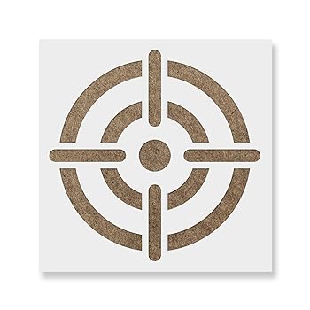 【中古】Bullseyeステンシルテンプレート ? 再利用可能なステンシルwith複数サイズあり 6"x6"