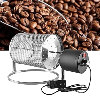 【中古】家庭用ピーナッツ豆焙煎機、コーヒーロースターマシン家庭用電気コーヒー豆ロースター、1?33 rpmの速度調整可能,600g(2.0)