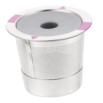 【中古】【未使用】Hohopeti ステンレススチールコーヒーフィルターカップ再利用可能なカプセルカップフィルターコーヒーマシンエスプレッソフィルターバスケット