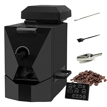 【中古】【未使用】電動コーヒー豆ロースターマシン、500g自動コーヒーロースターマシン1000W、3つの焙..