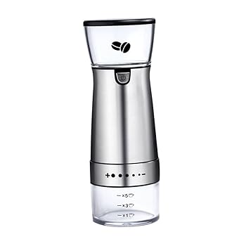 【中古】OUNONA コーヒーミル 電気コーヒー豆 エスプレッソ フィルター ポータブル coffee grinder coffee mill コーヒー豆ミル機 家 304 ステンレス鋼 S