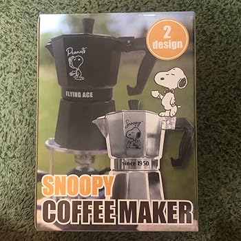 【中古】コーヒーメーカー ス ヌーピー ブラック