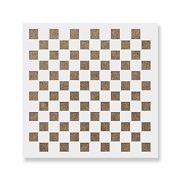 【中古】チェッカーボードステンシルテンプレート ? 再利用可能なステンシルwith複数サイズあり 20"x20"