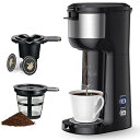 【中古】Famiworths コーヒーメーカー シングルサーブ K-Cupポッド&グラウンドコーヒー用 6~12オンス ブリューサイズ セルフクリーニング機能