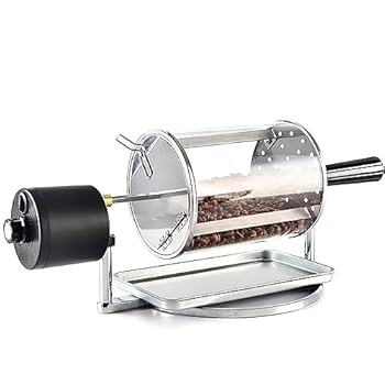 【中古】コーヒー豆ロースター、手動ドラム式コーヒーロースターマシン、コーヒーロースターマシンホームコーヒーロースター、穀物豆ピーナッツナッツ用