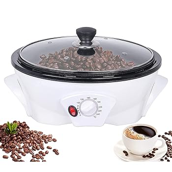 【中古】【未使用】コーヒーロースターマシン、1200W家庭用コーヒーロースター、タイマー付き、0-240℃温度調節可能、電動コーヒー豆焙煎機、ポップコーン、ナッツ