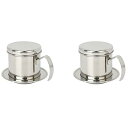 【中古】Penkeef 2X ファインフィルタースクリーン付きベトナムコーヒーメーカーバリスタ用ベトナムコーヒーシンプルドリップフィルターメーカー