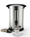 【中古】【未使用】Takywep 100カップ ステンレススチール コーヒー壺 大容量 業務用コーヒーメーカー 教会、会議室、ラウンジ、その他の大規模な集まりに...