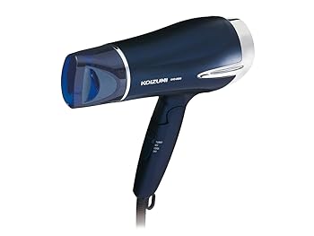 【中古】コイズミ ヘアドライヤー 大風量 マイナスイオン 軽量 ブルー KHD-9330/A