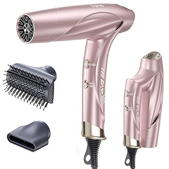 【中古】llano カーリングドライヤー 大風量 サロン級 爆風 ブローブラシ付き ストレート ボリュームアップ 速乾 ヘアドライヤー 中和イオン&温冷循環送