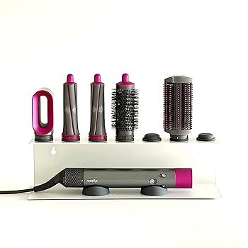 【中古】エアラップ用ホルダー | 2-in-1 ヘア ドライヤー ウォール マウント アタッチメント および 用ヘアドライヤー スタンド アクセサリ