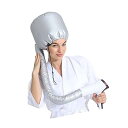 【中古】ボンネット ドライヤー フード ヘアドライキャップ 髪 乾燥キャップ ドライヤー 帽子 速乾 サイズ調整 ハンドフリー 簡単使用 シルバー