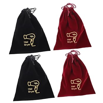 【中古】4個 収納袋 ポーチ 携帯用 バッグ フランネル巾着バッグ 再利用可能な買い物袋 ホルダー ブロードライヤートラベルバ 【中古】4個 収納袋 ポーチ 携帯用 バッグ フランネル巾着バッグ 再利用可能な買い物袋 ホルダー ブロードライヤートラベルバ