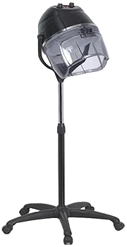 【中古】ヘアドライヤー 110V フード式ヘアドライヤー コールドパーマ定型ヘアドライヤー 調節可能なフード付き フロア 速乾 大風量 低騒音 サロン ヘア