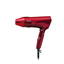 【中古】【未使用】テスコム ヘアドライヤー プロテクトイオン 折りたたみ 大風量 速乾 軽量 ラク抜きプラグ Speedom レッド TID2400B-R