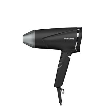 【中古】【未使用】テスコム ヘアドライヤー プロテクトイオン 折りたたみ 大風量 速乾 冷温風 Speedom ラク抜きプラグ TD670A-K