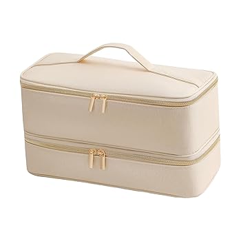 【中古】【未使用】MERIGLARE 二層トラベルキャリングケース、ポータブルトラベルケース、ストラップ付き ヘアドライヤーブラシ用二層キャリングケース、