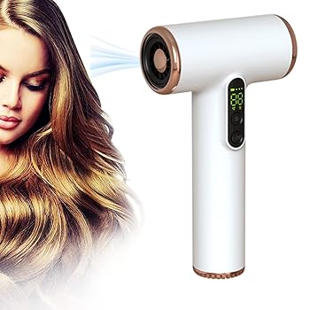【中古】WTTTTW コードレスヘアドライヤー、タイプC USB充電式ヘアドライヤー、温風と冷風付きコードレスヘアドライヤー、コードレスブロードライヤー、
