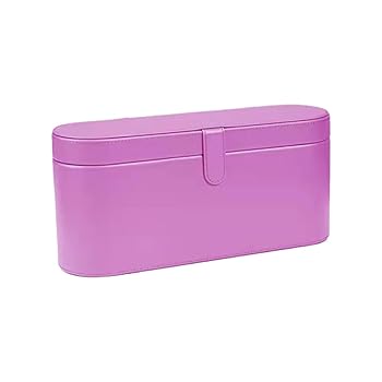 【中古】BOKIOESDE 大容量トラベルハードケース超音波ヘアドライヤー用すべてのヘアアクセサリーの便利な収納 PU プレミアム PU, 紫