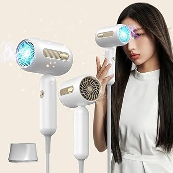 【中古】Benicci ドライヤー ヘアドライヤー【マイナスイオン 青色LED 大風量 NTC温度制御システム】3つのモード 1200W 速乾 ノズル付属 冷風温風熱風 軽