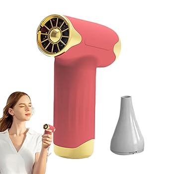 【中古】Muskela コードレスヘアドライヤー、ポータブル扇風機 | ポータブルハンドヘルドワイヤレスヘアドライヤー | アウトドアや旅行に最適な強風充電