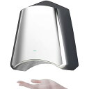 【中古】【未使用】商業用エアハンドドライヤー、1100W 自動誘導高速ハンドドライヤー、8-10S 手を素早く乾燥、ホテル、学校、映画館、オフィス向けの低騒音双方向(4)