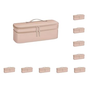 【中古】【未使用】10のセット二重層トラベルキャリングケーススタイラーヘアドライヤー用ポータブルトラベルケース
