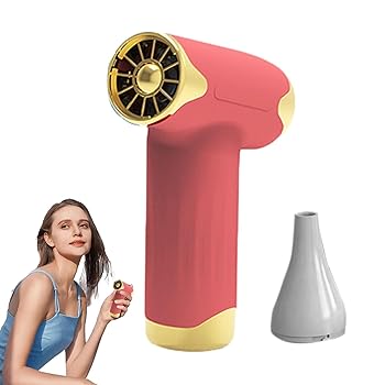 【中古】Nuytghr コードレス ターボファン | パーソナルブロワー | ヘアドライヤー - コードレス ハンドヘルド ポータブル パーソナルファン ワイヤレス