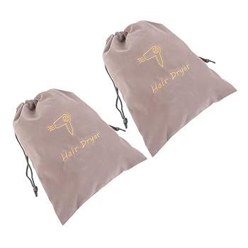 【中古】【未使用】TOVINANNA 2個 ベルベット バッグ ヘア ドライヤー 収納 バッグ ヘア ドライヤー バッグ 旅行用 ヘア ドライヤー オーガナイザー ヘア ドライヤ