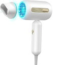 【中古】【未使用】ヘアドライヤー ドライヤー 大風量 超速乾 2億高濃度マイナスイオン NTC温度制御システム 青色LED 3つのモード ノズル付き 1500W...