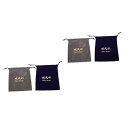 【中古】【未使用】PATKAW 4 個 収納袋 dry bag 巾着袋 ミニ な ポーチ ポータブル 巻き毛用 バッグ 巾着ポーチ ヘアブロワーポーチ 客室備品 植毛布(4)