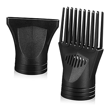 【中古】【未使用】HONMEET ユニバーサルヘアドライヤーノズルアタッチメント 2個 もつれ解消ブラシコーム ヘアドライヤーパーツディフューザー用