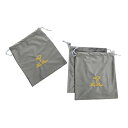 【中古】POPETPOP 3個 収納袋 dry bag traveling bag 髪飾り用のヘアバッグ トラベルポーチ ドライヤーバッグ トラベルバッグ 巾着袋 ファブリック(4)