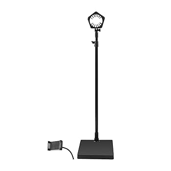 【中古】【未使用】ペット用ヘアドライヤースタンド 高さ調節可能 80-133cm 重厚ベース 怠け者用犬用ヘアドライヤーホルダー ヘアブロワー用ブロードライヤーホルダ