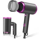 【中古】【未使用】ヘアドライヤー ?3段階調整可能 低騒音 過熱防止 持ち運び便利 折り畳み式 軽量 長い髪速乾でき ドライヤー ノズル付き 家庭用/ヘアサロン/旅行