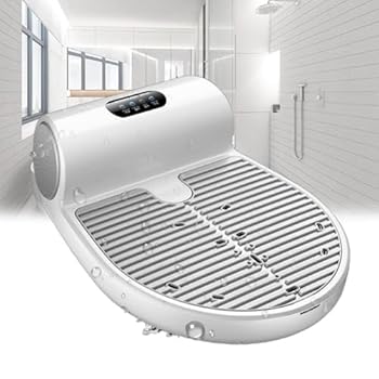 【中古】バスルーム全身ドライヤー、マイナスイオン全身ドライヤー、2段階ギア調整、急速空気乾燥、暖房と冷房、重力感知、家庭用と浴室用、計量スケール