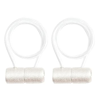 楽天AJIMURA-SHOP【中古】【未使用】磁気カーテンタイバック、屋内カーテンフッククリップ2個、カーテン用磁気タイバック、キッチン窓用カーテンバックル薄手の遮光、薄いまたは厚い