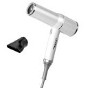 【中古】【未使用】koolsoo くせ毛・くせ毛に最適な家庭用コンパクトヘアドライヤー, 白1ノズル