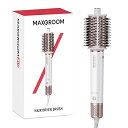 【中古】【未使用】MAXGROOM くるくるドライヤー ヘアドライヤーブラシ 11000RPM回転 360°出風 ブローモード8種 2億級マイナスイオン 温度/...