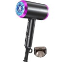 【中古】【2025年改良型】 ドライヤー 大風量 速乾 1300W マイナスイオン ヘアドライヤー 折り畳み式 静音 軽量ドライヤー 3段階温冷風切替 過熱防止機能